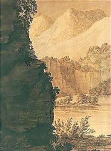 A Mountain Lake Scene A Mountain Lake Scene
