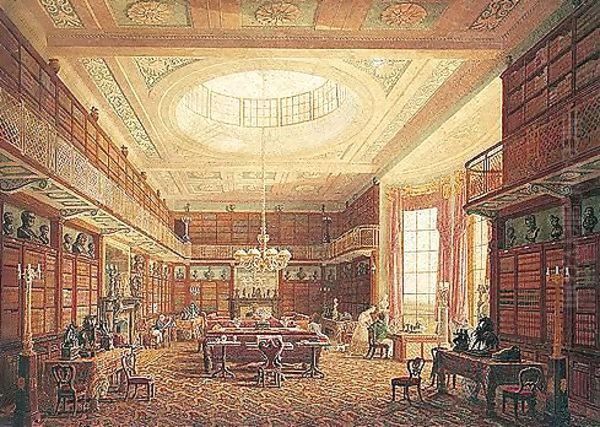 The Library At Syston Hall, Lincolnshire - view 1