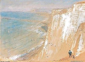 Dover Cliffs by Albert Goodwin