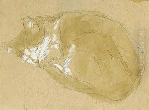 Cat Sleeping by Gwen John