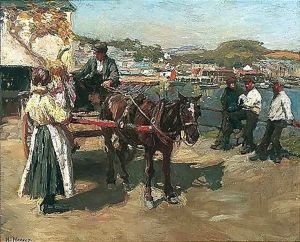 On The Quayside by Harvey Harold