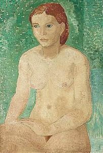 Seated Nude by Christopher Wood