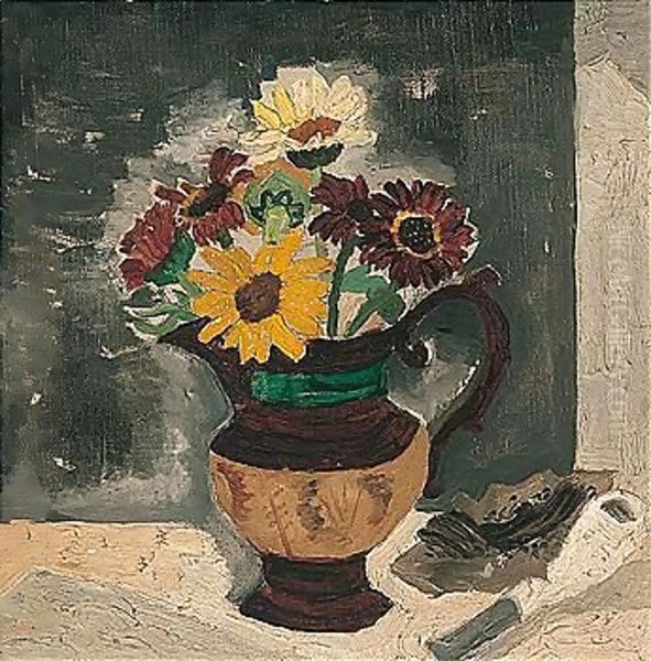 Daisies In A Lustre Jug - view 1
