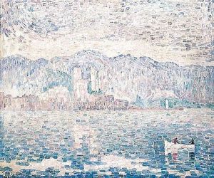 Antibes, temps gris by Paul Signac