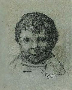 Portrait of a child by Paul Gauguin