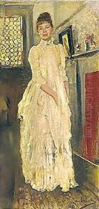 Portratt Av Elise Furstenberg, Gift Meyer (Portrait Of Elise Furstenberg) by Carl Larsson