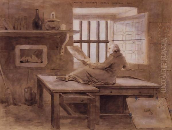 Hubert Robert In His Cell In The Prison Of St. Lazare - view 1