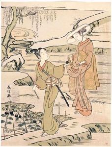 L'Aubergine by Suzuki Harunobu