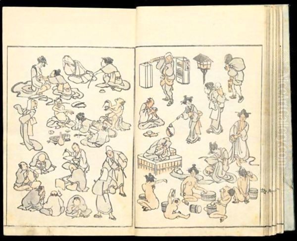 Hokusai Manga. Croquis D'Hokusai - view 1
