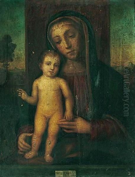 The Madonna And Child Enthroned, A Landscape Beyond - view 1