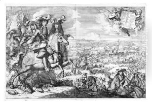 Willem III And Duke Villa-Hermosa Battling With The Count Of Luxemburg Near St Denis, Hainaut-August 14th 1678