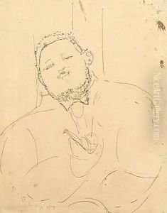Portrait De Diego Rivera by Amedeo Modigliani