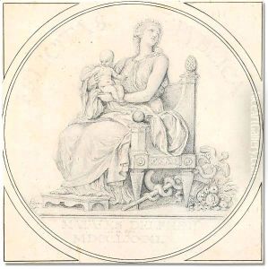 Mother and child by Jacques-Augustin Pajou