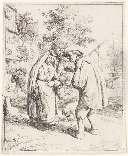 Man And Woman Talking - view 1