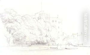 Castle Rising by Peter de Wint