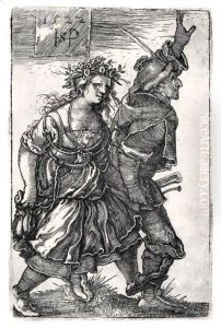 Dancing Peasant-Couple (Holl.196) by Hans Sebald Beham