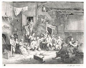 The Dance In The Inn (G., Holl.49) by Adriaen Jansz. Van Ostade