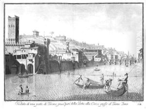 Scelta Di XXIV Vedute Delle Principali Contrade, Piazze, Chiese, E Palazzi Della Citta Di Firenze. Firenze Giuseppe Allegrini, (1744) by Giuseppe Zocchi