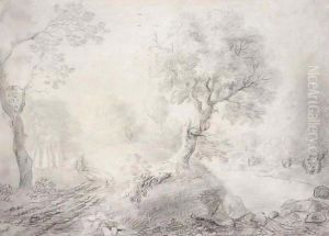 A Landscape Drawing A Landscape Drawing