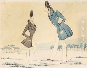 Two Gentleman by Unknown Painter