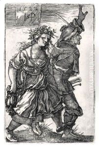 Dancing Peasant-Couple by Hans Sebald Beham
