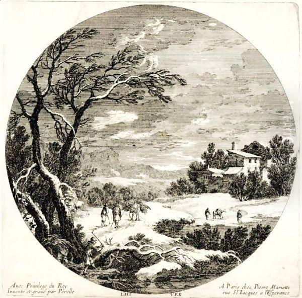 Le Printemps. L'Este. L'Autonne. L'Hiver. Paesaggi. Castello Di Saint Cloud. Parigi Mariette O Poilly O Langlois - view 1