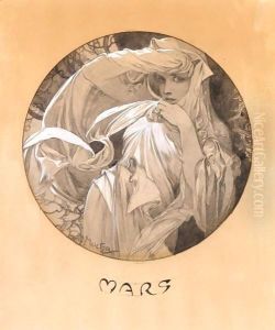 Mars by Alphonse Maria Mucha