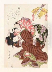 Madre E Figlio by Kitagawa Utamaro