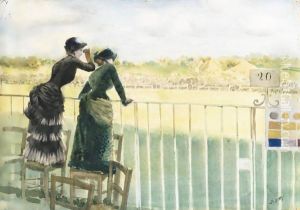Alle Corse Di Longchamp by Giuseppe de Nittis
