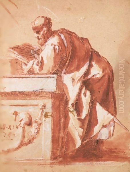 Figura Di Uomo Che Legge - view 1