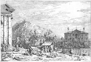 Il Mercato Sul Molo by (Giovanni Antonio Canal) Canaletto