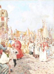 Venezia, La Processione by Giuseppe Vizzotto Alberti