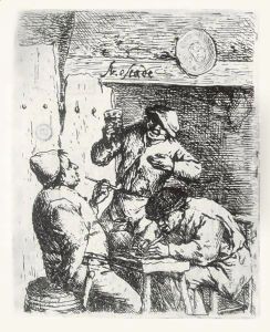 The Smoker And The Drinker by Adriaen Jansz. Van Ostade