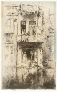 Balcony, Amsterdam 2 by James Abbott McNeill Whistler
