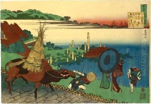 Motoyoshi Shinno From The Series 'Hyakunin Isshu Ubaga Etoki'