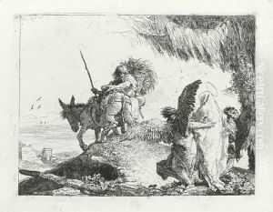 The Flight Into Egypt by Giovanni Domenico Tiepolo