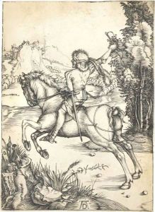 Il Piccolo Corriere. Circa 1496 by Albrecht Durer