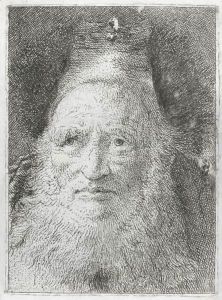Testa Di Vecchio Barbuto. 1770 by Giovanni Domenico Tiepolo