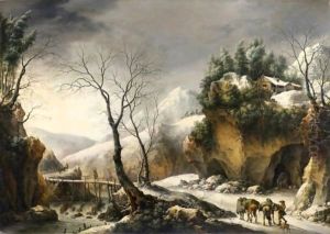 Winter Landscape, Probably The Tunnel Through The Cliffs At Il Furlo