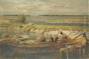 Pescatori In Laguna by Francesco Sartorelli