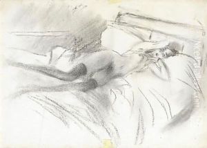 Lina Cavaleri Coricata by Giovanni Boldini