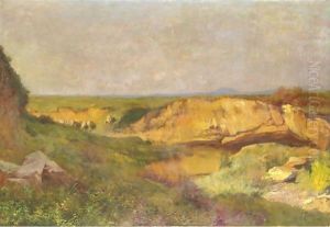 Tramonto Su Campagna Romana by Filiberto Petiti