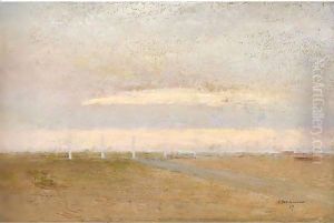 Study Of The Sunset At La Digue by Ivan Pavlovich Pokhitonov