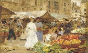 At The Market by Victor-Gabriel Gilbert