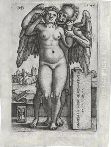Death And The Standing Nude Woman