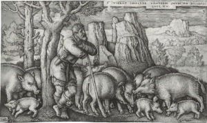 The Story Of The Prodigal Son by Hans Sebald Beham