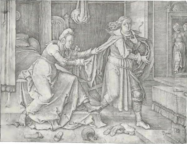 Potiphar's Wife Accusing Joseph by Lucas Van Leyden