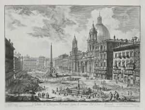 Veduta Di Piazza Navona Sopra Le Rovine Del Circo Agonale