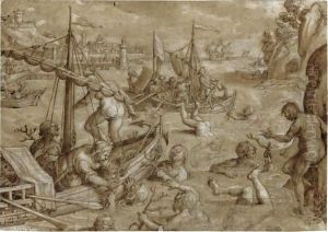 The Gathering Of Coral by Giovanni Stradano