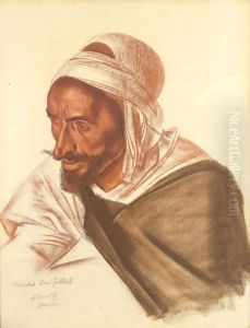 Portrait De Mohamed Ben Jellul by Alexander Evgenevich Iacovleff